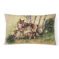 thumbnail image 1 of Carolines Treasures BDBA0115PW1216 Wolf Wolves by Daphne Baxter Fabric Decorative Pillow, 1 of 3