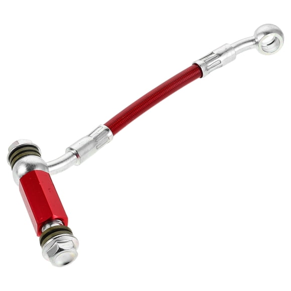 BESTYASH Conector Adaptador Para Línea De De Motocicleta En Metal Rojo Para Extensión Hidráulica