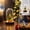 B, variant on YingYouFu Lighted Christmas Cloche Decor, Battery Operated Mini Scene Ornament, Tabletop Tree Dome Decoration for Party Home Gift Present Display
