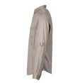 thumbnail image 2 of Burnside B19586356 Baja Long Sleeve Fishing Shirt, Cool Grey - Extra Large, 2 of 3