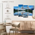 thumbnail image 5 of Elephant Stock Pyramid Lake Wall Art - Horizontal Multi Panel Canvas - 4 Pieceliving Room Wall Decor - Photography Nature Multi Panel - Blue And Green Decor - 68" x 42", 5 of 8