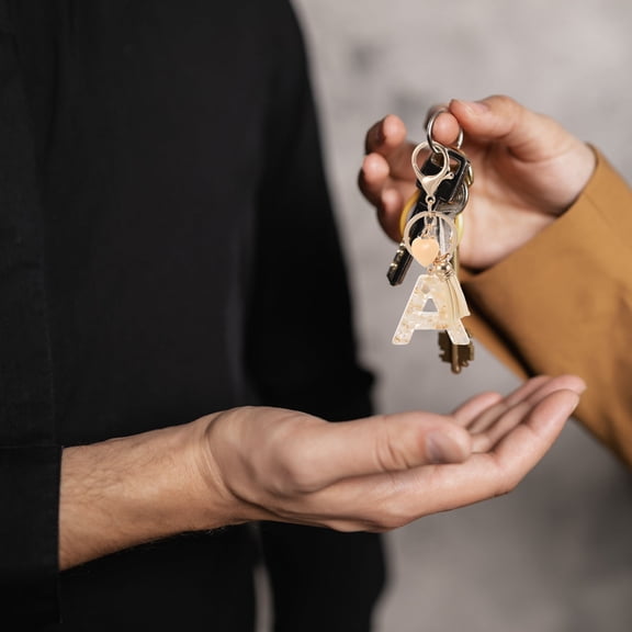 Raindrops Resin Alphabet Keychain with Heart Tassel for Bags Backpacks Assorted Colors Stylish Accessories