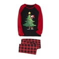 thumbnail image 2 of Odeerbi Christmas Pajamas for Family Holiday Long Sleeve Family Christmas Pajamas Matching Sets Dad Plaid Printed Tops Pants Set Two-Piece Sleepwear Xmas Family Matching PJs Set Multicolor, 2 of 3