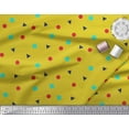 thumbnail image 3 of Soimoi Poly Georgette Fabric Square,Dot & Triangle Geometric Print Fabric by The Yard 42 Inch Wide, 3 of 3