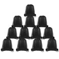 thumbnail image 1 of FEPITO Paquete de 12 Bolsas Mochila con Cordón Saco Bolsa con Cincha Mochila con Cuerdas para Gimnasio Viajes Negro, 1 of 1