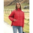 thumbnail image 2 of PUWEI Women's Oversized Lightweight Puffer Jacket Coat Warm Full Zip Long Sleeve Down Coat, 2 of 7