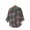 Blackish Green, variant on Delayuji Women's Button Down Shirt Plaid Checkered Shirt Retro Style Loose Long Sleeved Shirt Spring Outfit