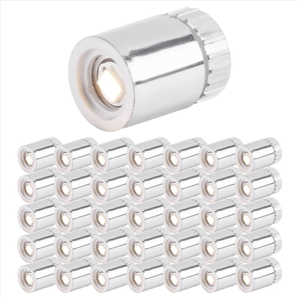 36 Luces en Miniatura para Casa de Muñecas, Luces LED en Miniatura para Manualidades, Mini Focos con Pilas ( Cálido)