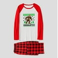 thumbnail image 4 of Legendary Sasquatch Family Pajamas – Red Plaid and Red Sleeve Christmas Matching Set, Full Sizes, 4 of 7