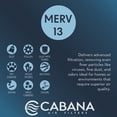 thumbnail image 2 of Cabana Air Filters 6 Pack HVAC Furnace Filter, MERV 13, 16 x 25 x 1, White, 2 of 10