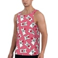 thumbnail image 2 of Disketp French Bulldog And Heart Men's Workout Tank Tops Sleeveless Gym Shirt Quick Dry Fitness Bodybuilding Sleeveless T Shirt-X-Large, 2 of 7
