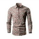 thumbnail image 2 of Blusa y camisa de manga larga con cuello vuelto para hombre, blusa informal de moda con estampado de cuello vuelto y botones, blusa de manga larga para hombre, 2 of 5