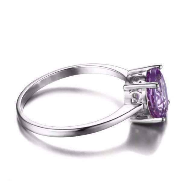 Details about   Amethyst Trillion Cut 1CT IOBI Precious Gems Solitaire Ring