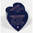 thumbnail image 2 of Inkdotpot 100 Pack Real Rose Gold Foil Paper Tag Hugs & Kisses From The Wedding Favor Hang Tag, 2 of 6