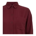 thumbnail image 4 of Blusa George para Dama, Manga Larga Vino Talla EG, 4 of 4