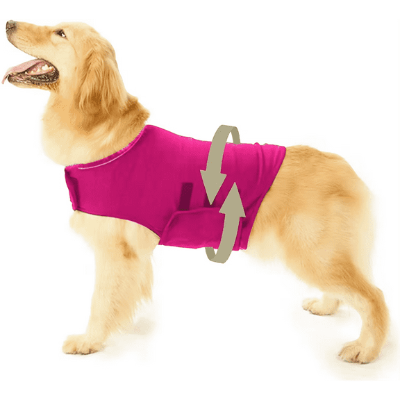 Dog Anxiety Vest, Soft Breathable Dog Anxiety Relief Jacket Calming Coat Thunder Dog Wrap for Anxiety Stress Relief Dog Anxiety Jacket Skin-Friendly Dog Anti Anxiety Calming Shirt for Thunder