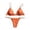 Orange, variant on Ticikt Women's Solid Color Swimwear Two Piece Bathing Suit High Waist Swimsuit for Summer Beach Pool Activities,Color:Pink,Size:L