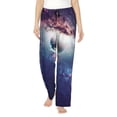 thumbnail image 1 of Fotbe Planets Stars And Galaxies Pantalones de Pijama para Mujer, Pantalones de Dormir, Pantalones Pj con Cordón y Bolsillos-X-Large, 1 of 6