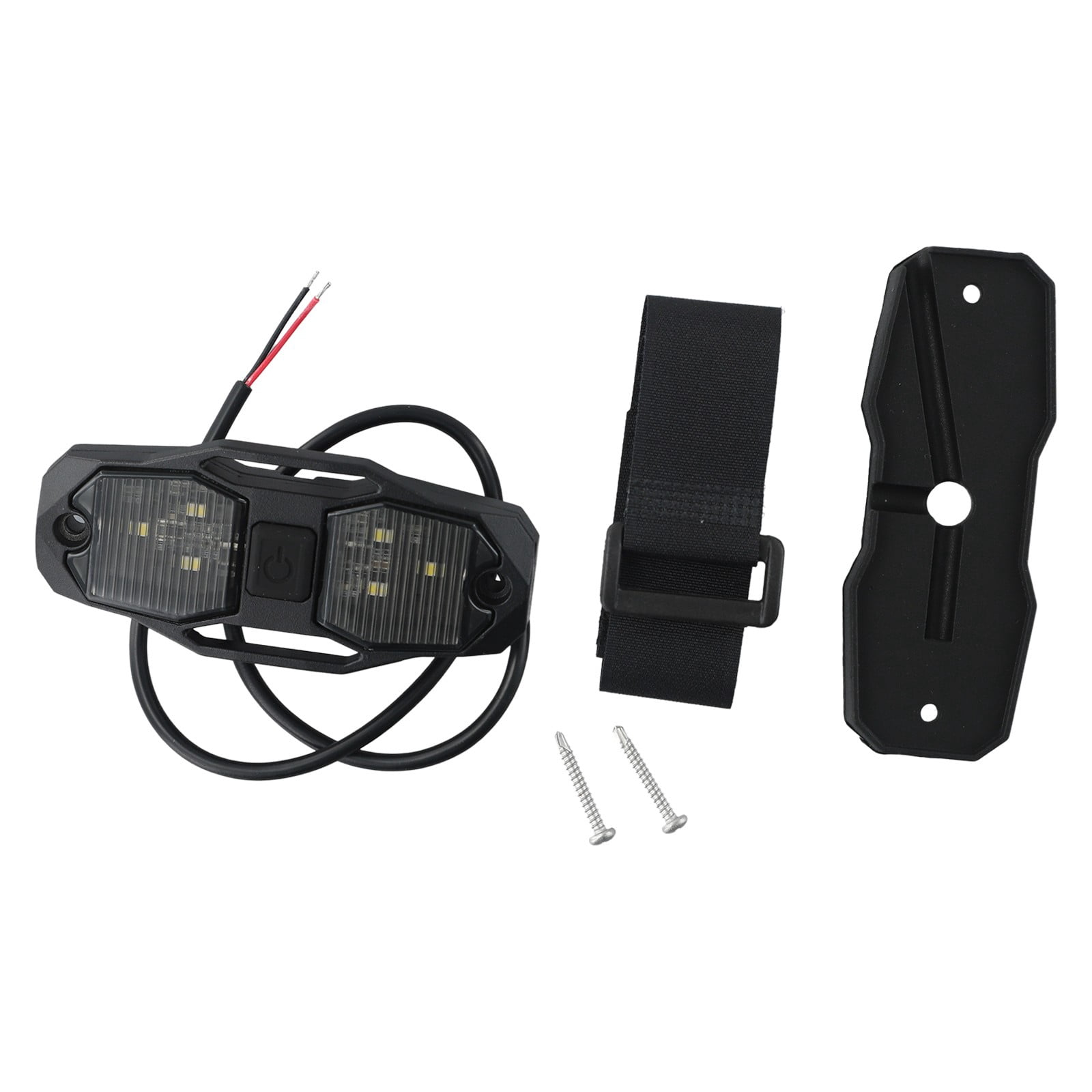 White Roll Bar Mount LED Dome Light Rock Light w/Switch for Polaris for RZR UTV 4WD