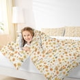 thumbnail image 3 of Erosebridal Orange Flower Full Size Comforter Sets for Girls, Chic Floral Bedding Sets, Reversible, 3pcs, 3 of 6