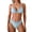 Blue@GC@, variant on CONZONE Womens Bikini Sets 2 Peice Swimsuits for Women High Waisted Solid Color Lightweight Summer Beach Bathing Suits