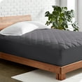 thumbnail image 1 of Bare Home Protège-Matelas Matelassé - Surmatelas Rafraîchissant - Housse Ajustée à Poche Profonde - Très Grand, Gris, 1 of 7