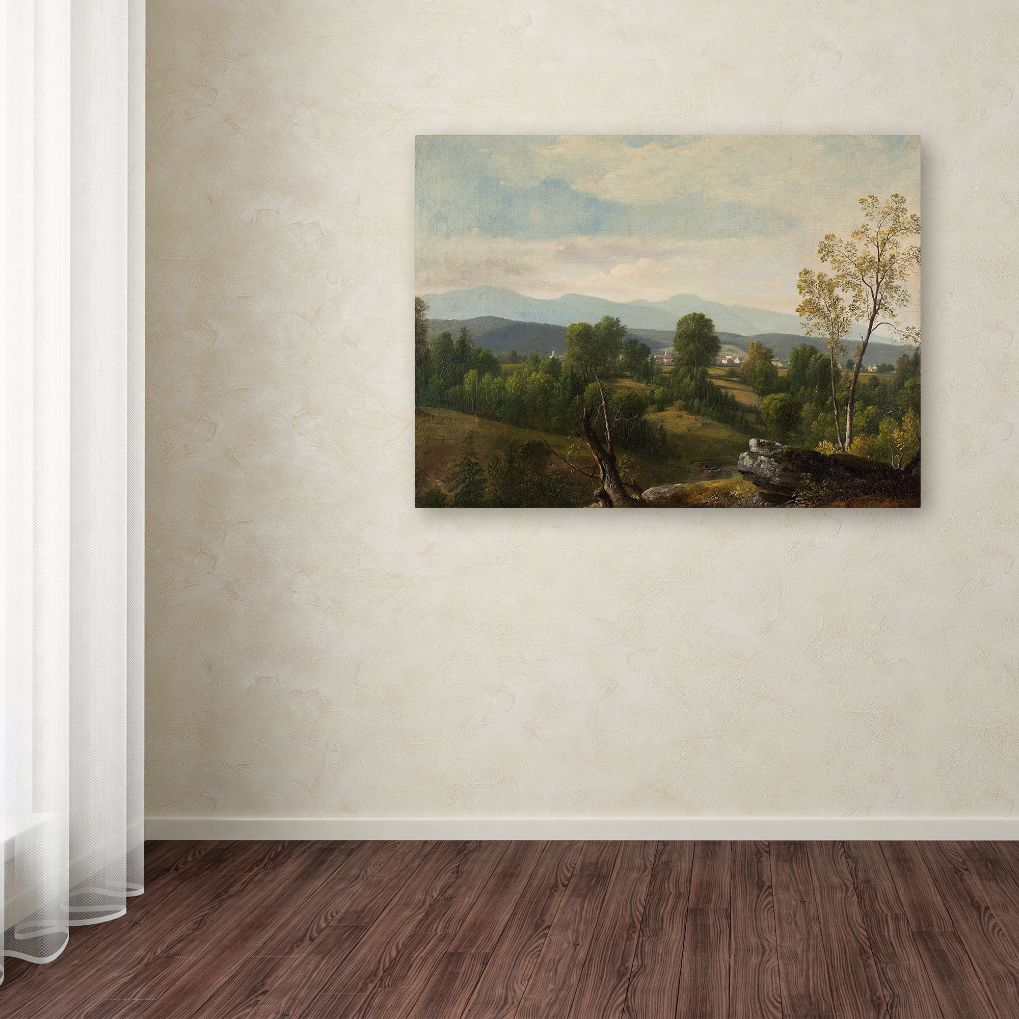 Durand 'A View Of The Valley' Canvas Art