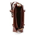 thumbnail image 5 of Time and Tru Women's Faux Leather Gwyn Shoulder Bag, Redwood Bark, 5 of 5