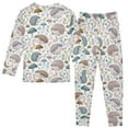 thumbnail image 3 of Boys Pajamas Girls Pajama Mushroom Hedgehog Cute Comfortable Cotton Two-piece Pajama Set, 3 of 7