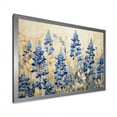 thumbnail image 2 of Designart "Mystical Blue Bonnets Grasslands" Blue Bonnets Picture Framed Wall Art Living Room, 2 of 5