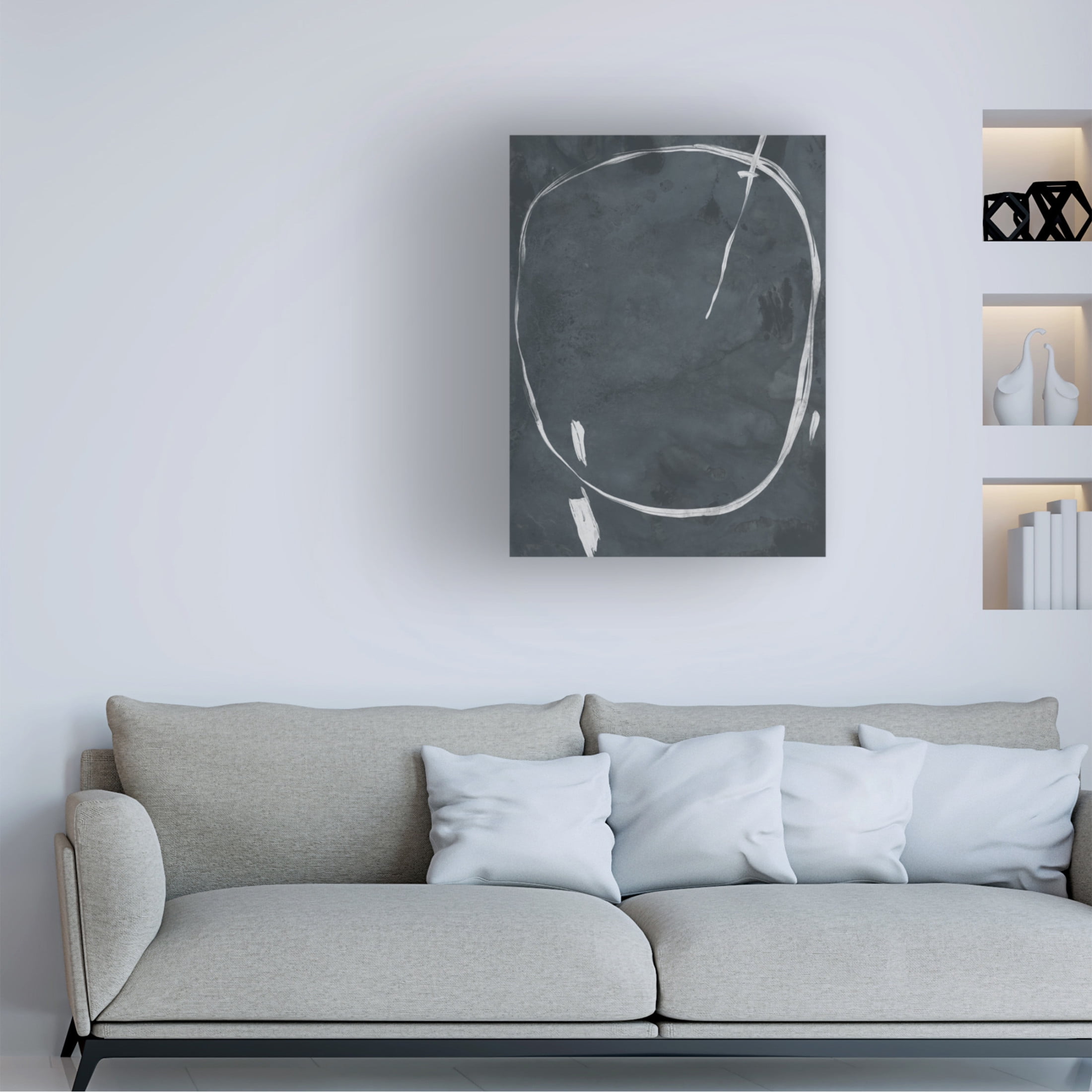 Trademark Fine Art June Erica Vess Circular Etching II Canvas Wall Art