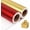 Red & Gold, variant on Matte Metal Wrapping Paper, Solid Color Paper-2 Roll,17 Inches X 32.8 Feet Per Roll,Gift Wrapping Paper,Perfect for Wedding,Valentine's Day, Birthday,Baby Shower