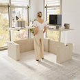 thumbnail image 2 of Stratus 72W x 78D L Shaped Standing Desk in Natural Elm - Engineered Wood, 2 of 8