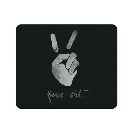 UPC: 0731969590874 | OTM Essentials OTM Prints Black Mouse Pad Peace Out Black OPMPV1BMART0140