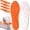 Orange, variant on Cloud Insoles for Men, 2 Pairs 4D Memory Foam Cushioning, Anti Fatigue Comfort with Adaptive Fit to Foot Shape, Shock Absorbing Support for Work Walking Running