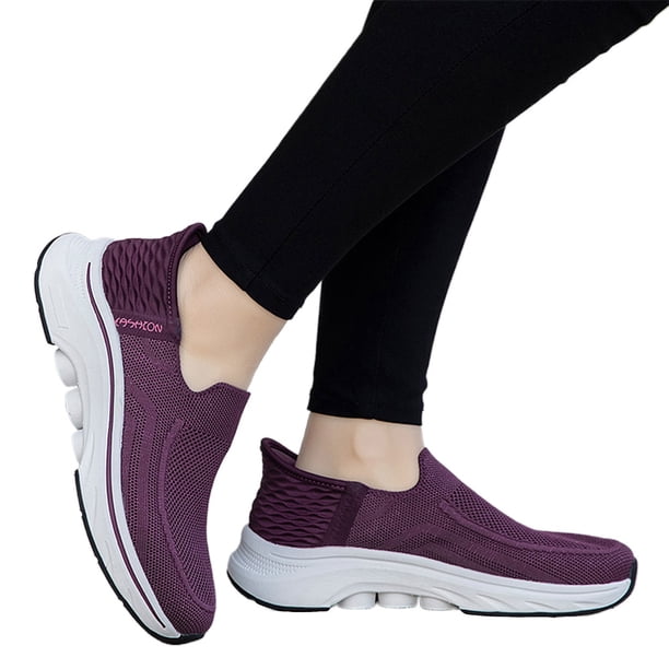 Mocasines Slip-On Cómodas Tenis Hombre Mujer Transpirable Suela Suave Malla