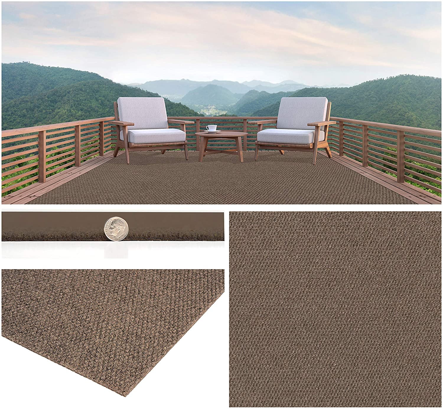 2'x3' Soft Indoor/Outdoor Hobnail Style Area Rugs. Lightweight and