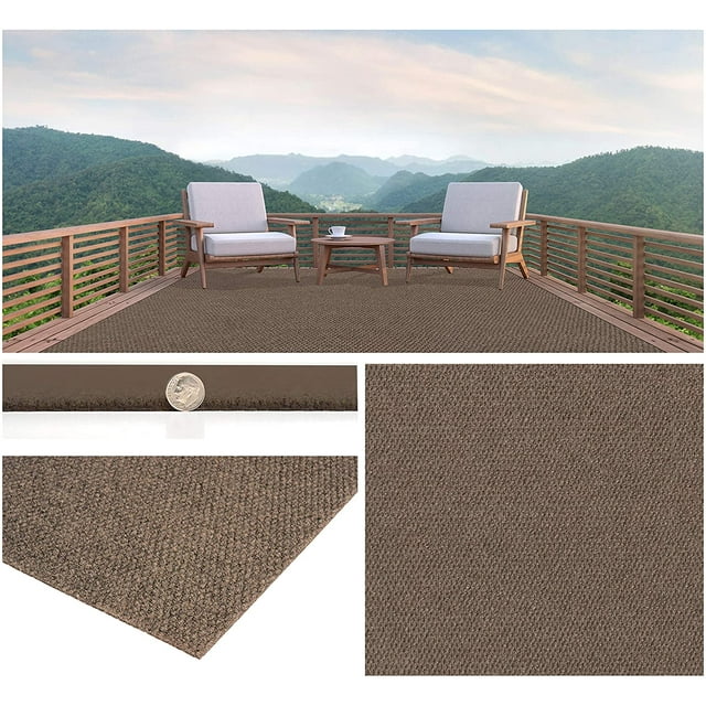 4'x7' Soft Indoor/Outdoor Hobnail Style Area Rugs. Lightweight and Flexible for Easy Cleaning