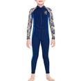 thumbnail image 1 of Trajes de buceo Traje de buceo Rápido Secado Niños con manga larga Mangas largas y Pantalones Jumpsuit de cuerpo entero Jumpsuit para Snorkeling Surf Fly Blue L seitruly OD003661-13, 1 of 7