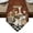 Brown, variant on Bakery Chefs Vintage Table Runner Linen Burlap Table Runner 36 Inches Small Farmhosue Kitchen Black White Plaid Dresser Scarves for Kitchen Island Coffee Dining Room Party Holiday Decor 13"x36"