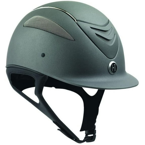 One K Defender Chrome Stripe Helmet - Grey Matte CS - Medium
