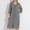 Gray, variant on Abomasnow Women's Short Sleeve Zip Front Knit Nightgowns Full Length Cotton Robes Casual Loose Fit Housecoat Loungewear with Pockets