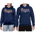 thumbnail image 2 of Wild Bobby, Mama Cita Papa Cito Mexican Spanish Latino His/Her Couples/ Best Friends Matching Couples Hoodie, Navy, Mens 2XL-Womens XL, 2 of 3