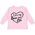 thumbnail image 3 of Inktastic I Love My Oma and Opa in Black Chalk Heart Boys or Girls Long Sleeve Toddler T-Shirt, 3 of 5