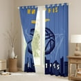 thumbnail image 4 of Erosebridal Basketball Curtains 42x63 inch,Blackout Curtains for Team,Sports Theme Curtains Drapes,Ball Game Window Curtains 2 Panels for Living Room,Memphis, 4 of 6
