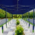 thumbnail image 5 of HOTEEL 10x30 Heavy Duty Canopy Tent, Pop up Canopies with Netting Screened ,Waterproof Ez up Canopy with Sidewalls, Outdoor Instant Party Tent for Backyard,Dark Blue, 5 of 7