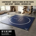 thumbnail image 3 of Dollamur 10'x10' Wrestling Mat, Navy, Gymnastics, with Circles, 3 of 8