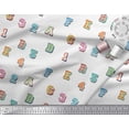 thumbnail image 3 of Soimoi Cotton Jersey Fabric Numbers & Alphabets Text Decor Fabric Printed Yard 58 Inch Wide, 3 of 3