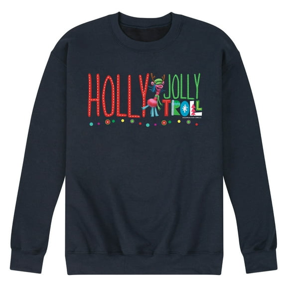 Trolls Movie - Christmas - Holly Jolly Troll - Cooper - Men's Crew Neck Fleece Pullover