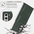 thumbnail image 2 of Allytechgroup Wallet Case for Samsung Galaxy Z Fold 5 with Detachable Cards Holder, Compatible with Mag-safe PU Leather Stand Shell Shockproof Protective Magentic Back Cover for Women Men, Green, 2 of 11